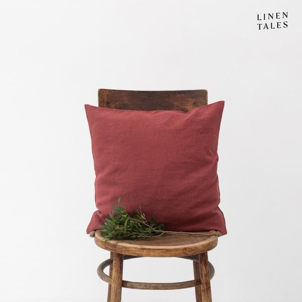 Len párnahuzat 45x45 cm Marsala – Linen Tales