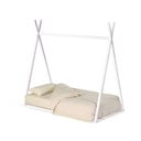 Fehér házikó alakú bükkfa gyerekágy 70x140 cm Maralis – Kave Home