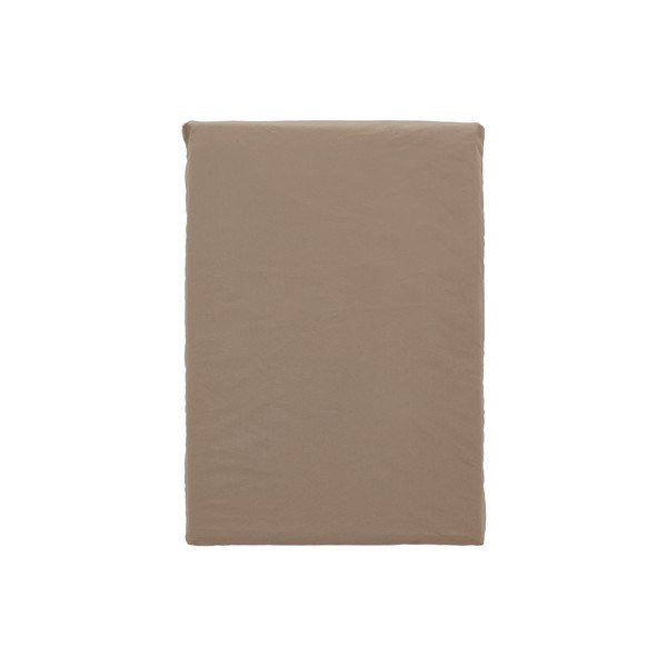 Barna egyszemélyes hosszabbított pamut-perkál ágyneműhuzat 140x220 cm Crisp – Södahl-image-3