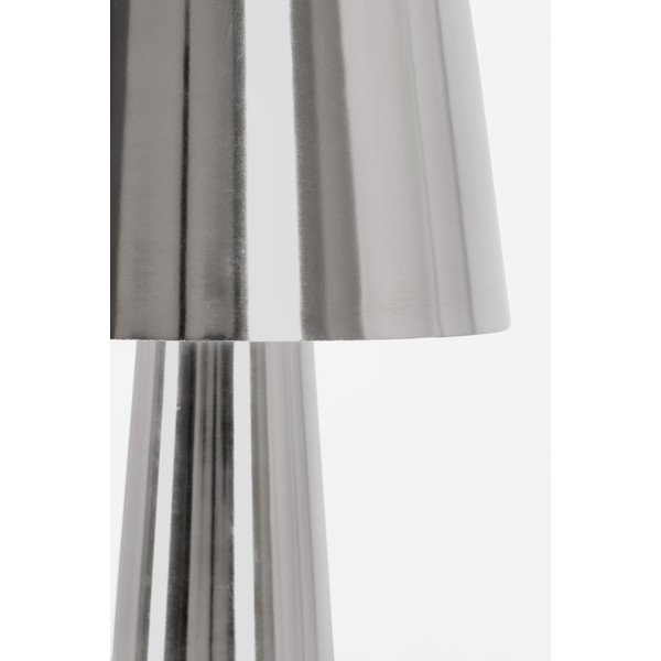 Ezüstszínű fém LED asztali lámpa fém búrával (magasság 51 cm) Turner – Bizzotto-image-2