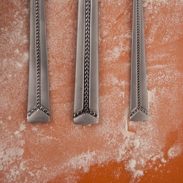 Ezüstszínű rozsdamentes acél evőeszköz készlet 24 db-os Bright – Orion-image-3