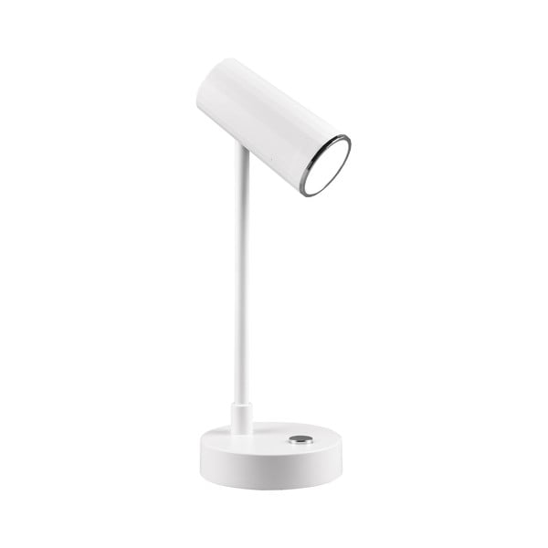 Fehér LED szabályozható asztali lámpa (magasság 28 cm) Lenny – Trio