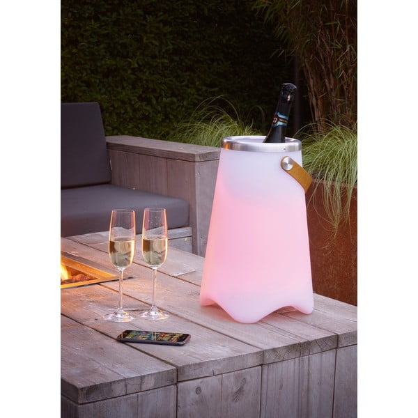 Napelemes LED kültéri lámpa hangszóróval (magasság 38 cm) Jamaica – Trio-image-1