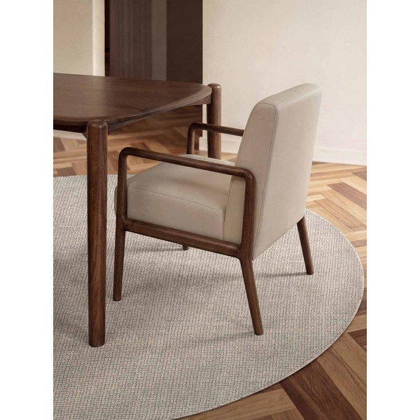 Krémszínű kézi szövésű gyapjú kerek szőnyeg ø 200 cm Greenwich – Ted Baker-image-1