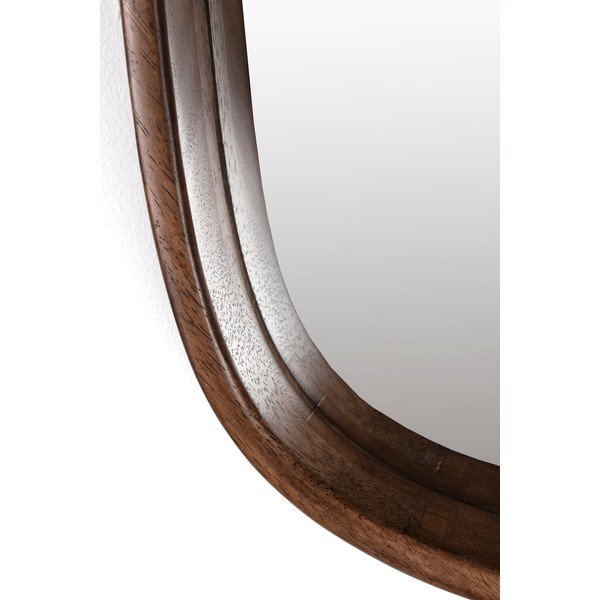 Fali tükör tömörfa kerettel 50x50 cm Nyko – White Label-image-3