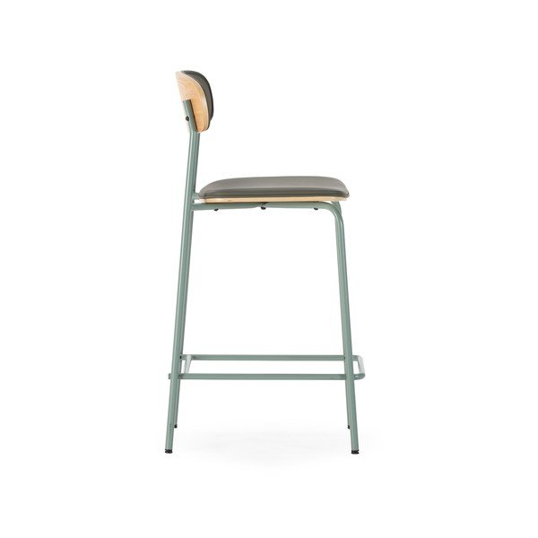 Sötétzöld kárpitozott bárszék szett 2 db-os (ülésmagasság 65,5 cm) Saula – Marckeric-image-3