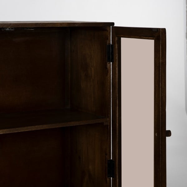 Barna mangófa tálalószekrény 80x140x40 cm Ravi – Ixia-image-3