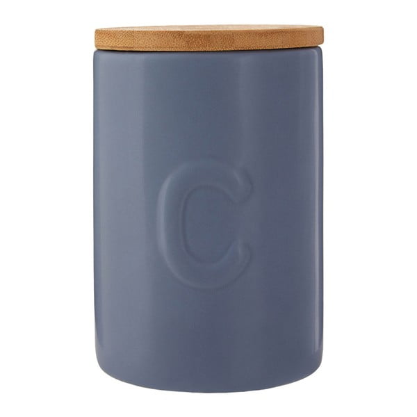 Fenwick kék kávétartó bambusz fedéllel - Premier Housewares