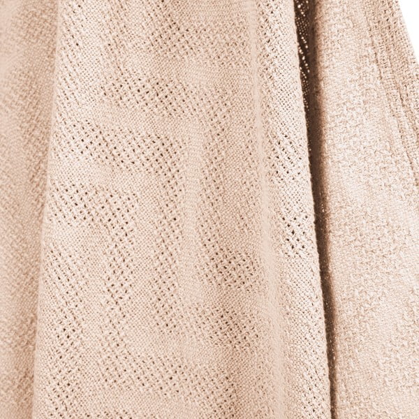 Bézs pamut kötött gyerek takaró 80x80 cm Frosty Almond – Roba-image-2