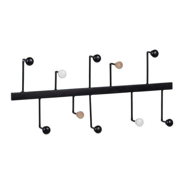 Fekete fém fali fogas – Ixia-image-1