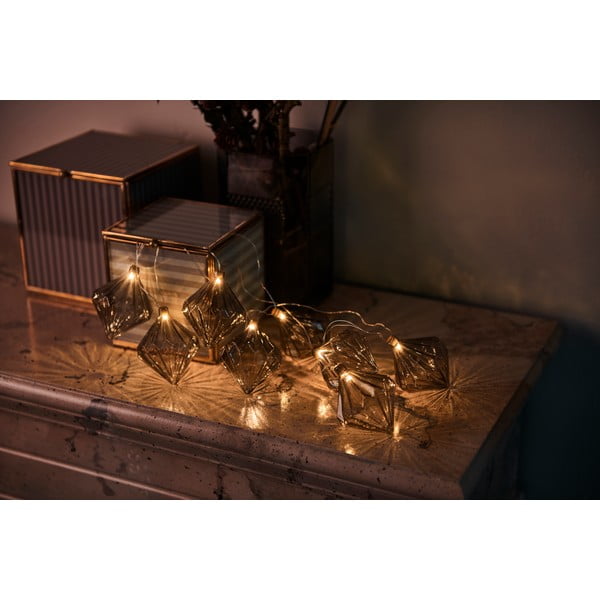 Nellie Grey világító LED fényfüzér, hosszúság 180 cm - Sirius
