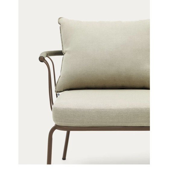 Világoszöld-bézs kerti kanapé Salguer – Kave Home-image-4