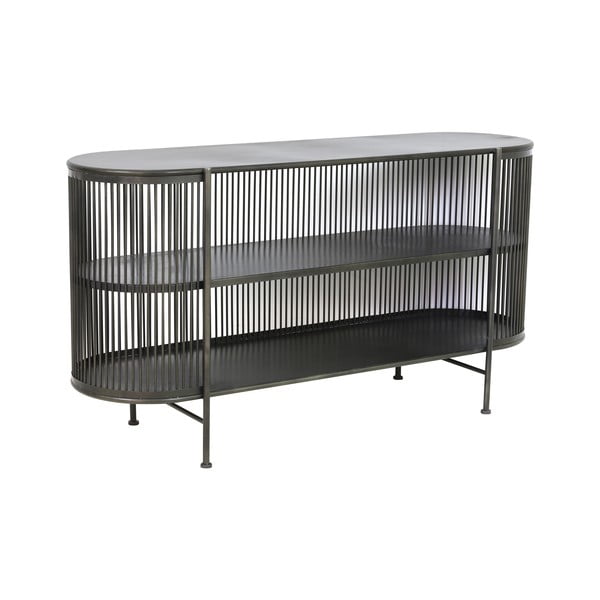 Fekete fém alacsony komód 149x80 cm Yinthe - Light & Living-image-2