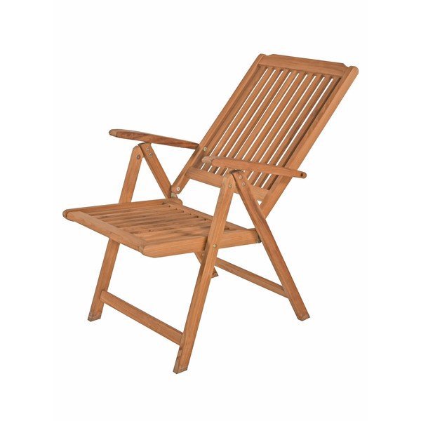 Barna tömörfa kerti fotel Solo – Garden Pleasure-image-2