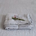 Világosszürke len lepedő 180x260 cm Light Grey – Linen Tales