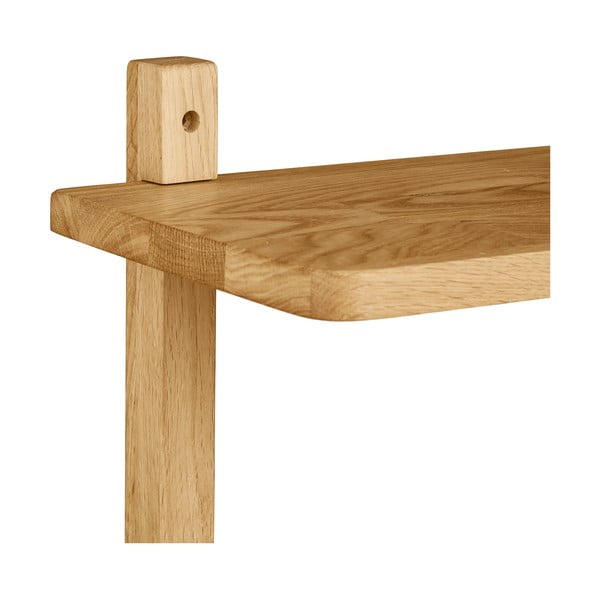 Natúr színű többszintes tölgyfa fali polc 20 cm Townsville – House Nordic-image-4