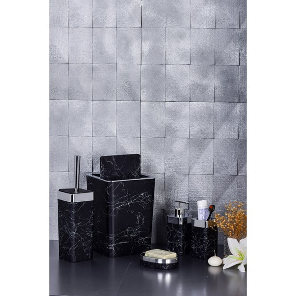 Fekete fürdőszobai kiegészítő szett – Oyo Concept-image-1