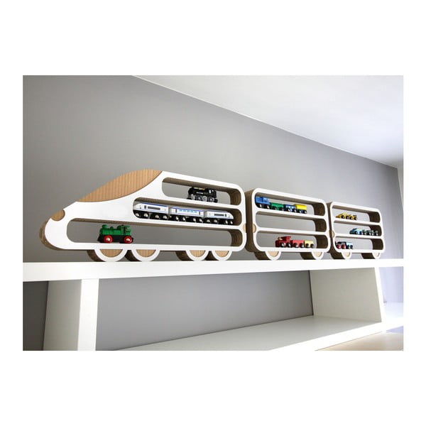 Lokomotiv és 2 mozdony 3 részes polcszett - Unlimited Design for kids-image-4