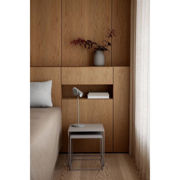 Világosszürke fém dohányzóasztal szett 2 db-os 40x40 cm Fera – Blomus-image-3