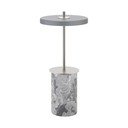 Szürke márvány LED dimmelhető asztali lámpa fém búrával (magasság 25,5 cm) Asteria Move Mini – UMAGE