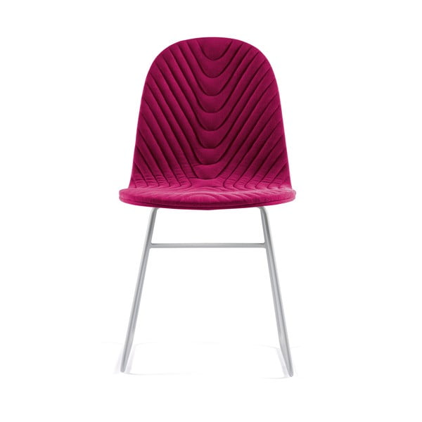 Mannequin V Wave rózsaszín szék fém lábakkal - Iker