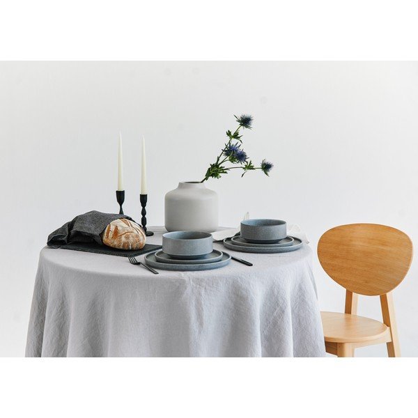 Malia 12 db-os szürke agyagkerámia étkészlet - Bonami selection-image-3