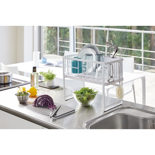 Kétszintes fém edényszárító Tower – YAMAZAKI-image-1