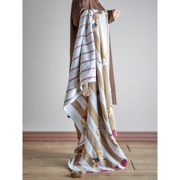 Fehér-barna takaró 130x160 cm Merry-go-round – Bloomingville-image-1