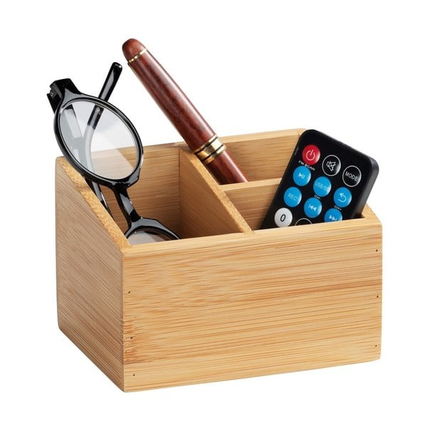 Terra bambusz fürdőszobai rendszerező, 3 rekesszel - Wenko-image-1