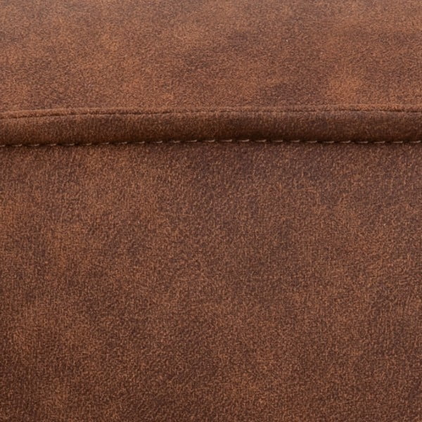 Mie konyakbarna műbőr puff, 40 x 40 cm - Actona-image-4