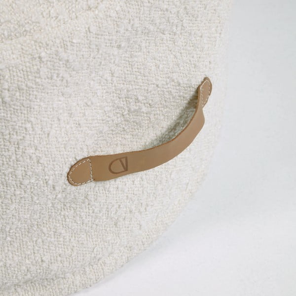 Adara fehér puff, ø 50 cm - Kave Home-image-2
