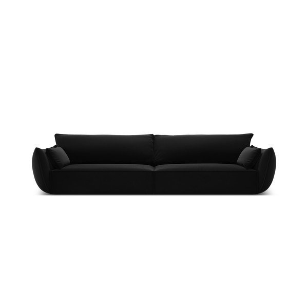 Fekete bársony kanapé 248 cm Vanda – Mazzini Sofas