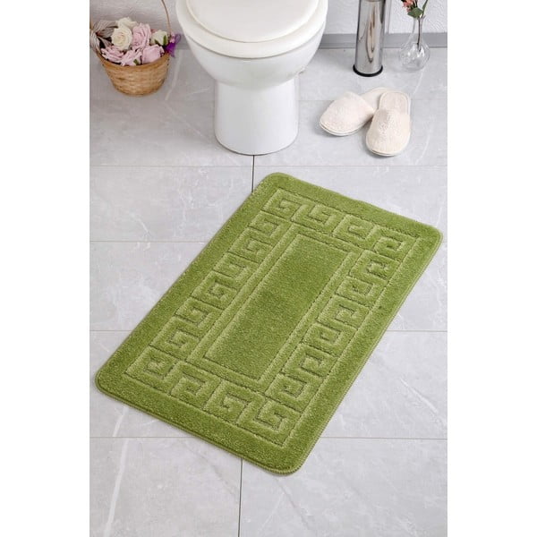 Zöld fürdőszobai kilépő 50x70 cm Ethnic – Foutastic