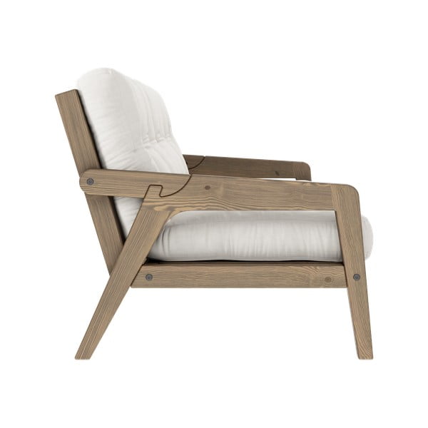 Fehér kinyitható kanapé 204 cm Grab - Karup Design-image-4