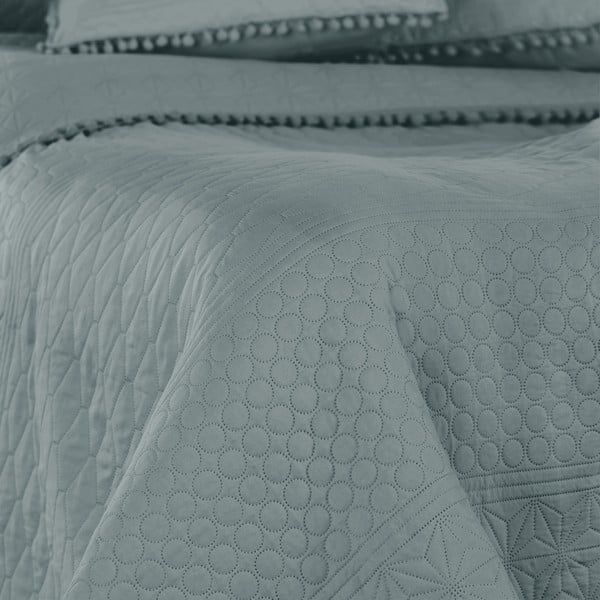 Szürke ágytakaró 220x240 cm Meadore – Restilo-image-1