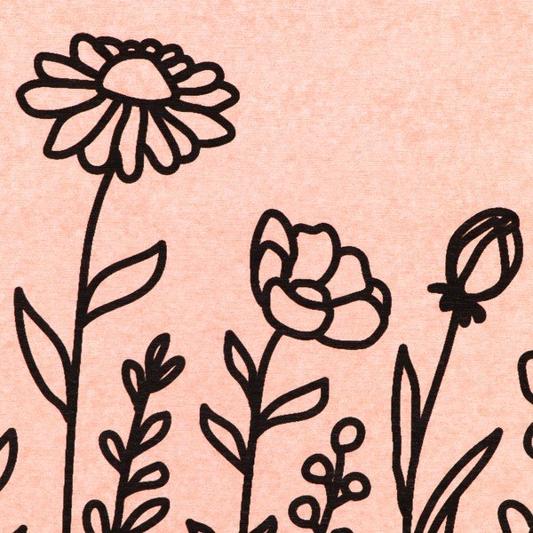 Világos rózsaszín kovaföld fürdőszobai kilépő 39x60 cm Floral Lines – Artsy Doormats-image-2