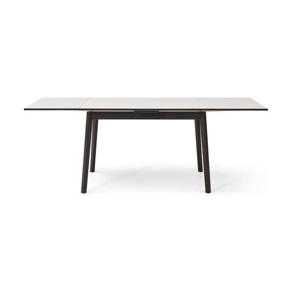 Fekete-fehér bővíthető étkezőasztal tölgyfa dekorral Hammel Single, 120 x 80 cm-image-4