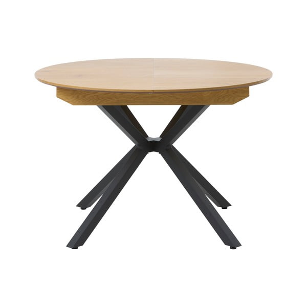 Kerek bővíthető étkezőasztal hosszabbító asztallappal ø 120 cm Cesura – Unique Furniture