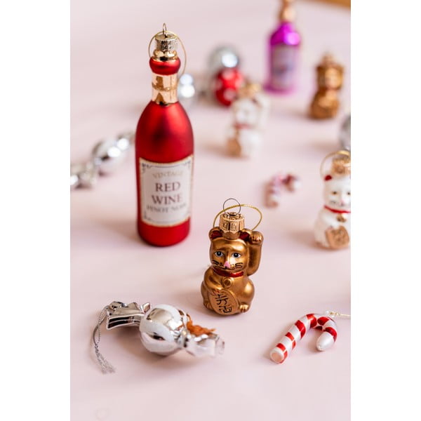 Üveg karácsonyfadísz készlet 4 db-os Candy Cane – Sass & Belle-image-1