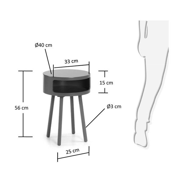 Bruk szürke tárolóasztal - Kave Home-image-4