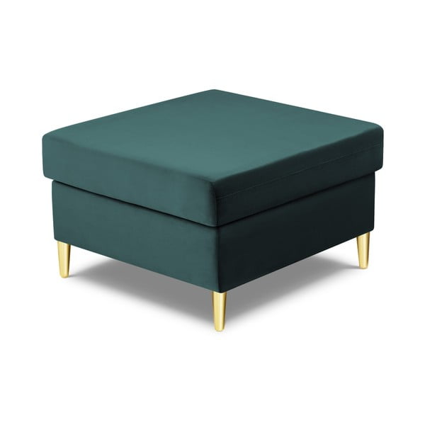 Petróleum színű bársony lábtartó Kyoto – Cosmopolitan Design-image-2