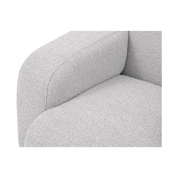 Világosszürke buklé sarokkanapé (jobb oldali) Molino – Micadoni Home-image-1