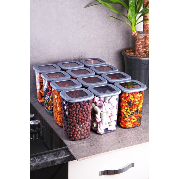 Élelmiszertartó doboz szett 12 db-os Fresco – Hermia-image-1