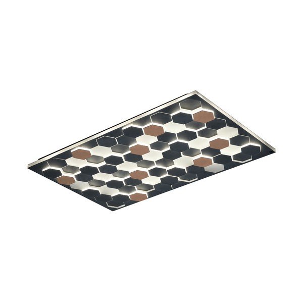 Fekete LED mennyezeti lámpa hangvezérléssel-mobil alkalmazás vezérléssel, fém búrával 70x115 cm Cifavo – CINQUE-image-4