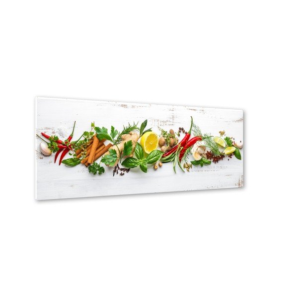 Glasspik Shabby Herbs kép, 30 x 80 cm - Styler-image-1