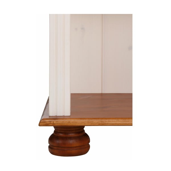 Fehér-natúr színű borovi fenyő könyvespolc 70x181 cm Ella – Støraa-image-4