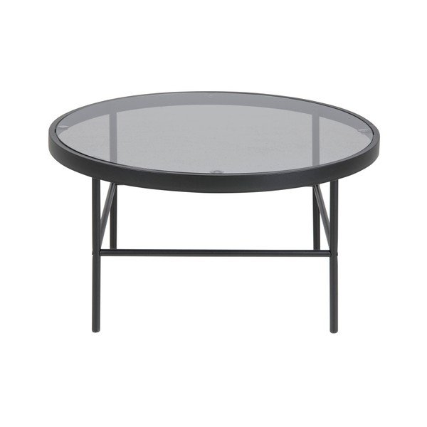 Hoya fekete kerek dohányzóasztal, ø 80 cm - Actona-image-2