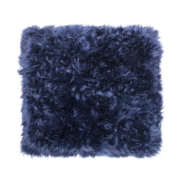 Zealand Square sötétkék bárányszőrme szőnyeg, 70 x 70 cm - Royal Dream