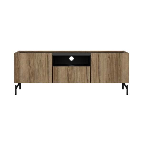 Barna TV-állvány tölgyfa dekorral 147x54x41 cm Bergen – Tvilum