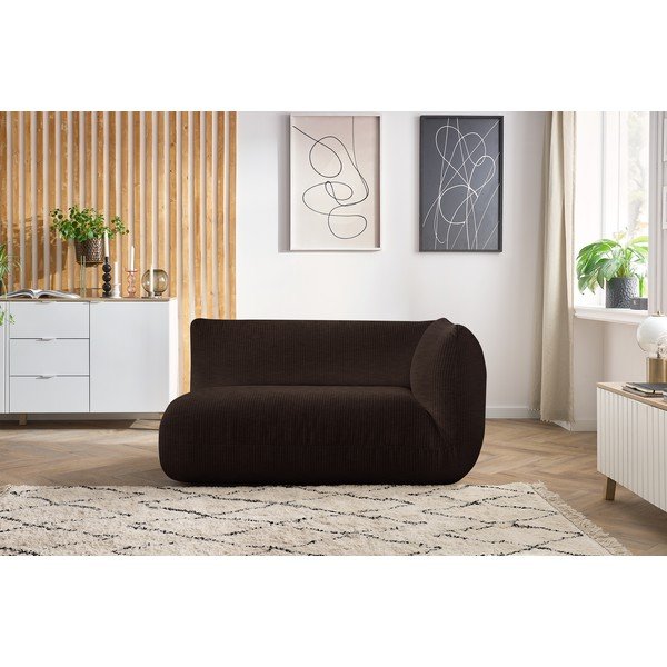 Sötétbarna kordbársony kanapé modul (jobb oldali) Lecomte – Bobochic Paris-image-4